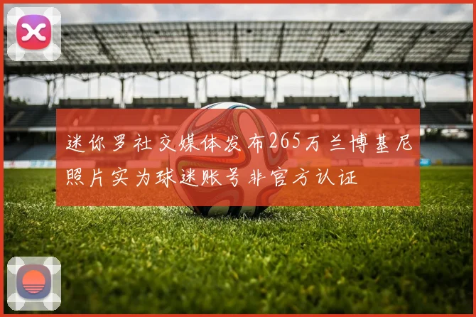 迷你罗社交媒体发布265万兰博基尼照片实为球迷账号非官方认证
